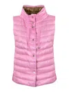 Herno Reversible Puffer Gilet In Nude & Neutrals