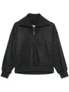 Herno Sweatshirt In Twinkle Pinstriped In 灰色