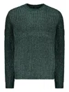 Herno Long Sleeve Crew-neck Sweater In Green