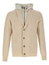 Herno Button Cotton Jacket In Neutral