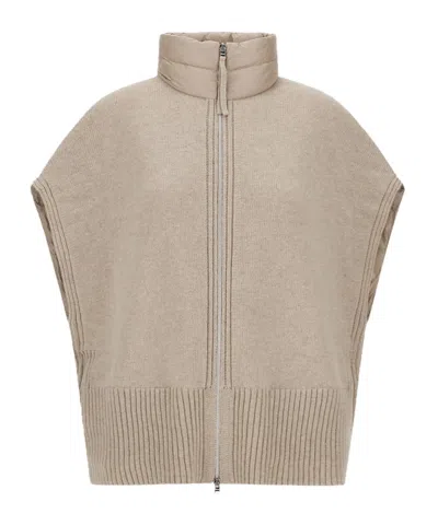 Herno Ribbed Knit Down Cape