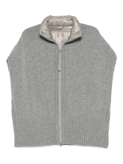 HERNO RIBBED-KNIT GILET