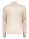 Herno Virgin Wool Turtleneck Sweater In White