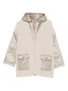 Herno Ribbed Wool Hooded Jacket