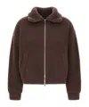 Herno Resort Cardigan In Infinity In Brown