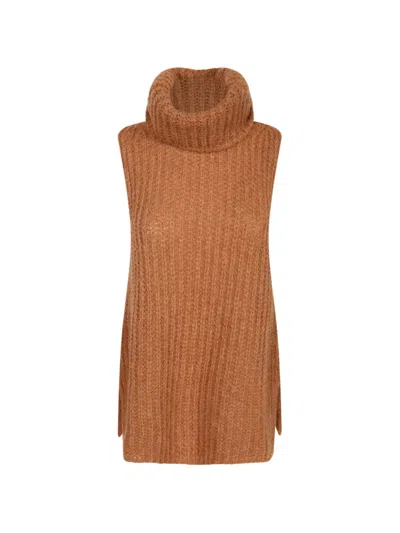 HERNO RIBBED-KNIT ROLL-NECK SWEATER