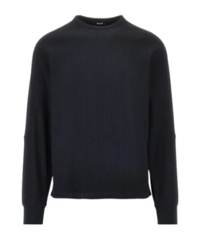Herno Wool Crewneck Sweater In Black