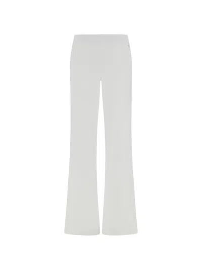Herno Ribbed-waistband Palazzo Pants In White