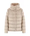 Herno Right-collar Down Jacket In Nude