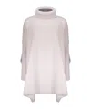 Herno Long Sleeve Shirt With High Collar In White