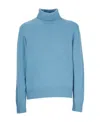 Herno Roll-neck Wool Jumper In Blue