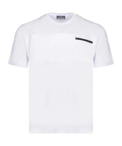 HERNO HERNO ZIPPED CHEST T-SHIRT