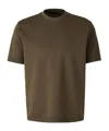 Herno Round Neck Short Sleeve T-shirt In Green