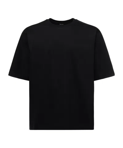 Herno Round Neck Short Sleeve T-shirt In Black
