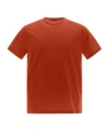 Herno Round Neck Short Sleeve T-shirt In Red