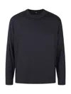 Herno Long-sleeve Wool T-shirt In Blue