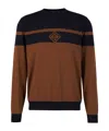 Herno Brushed Wool Sweater In Brown