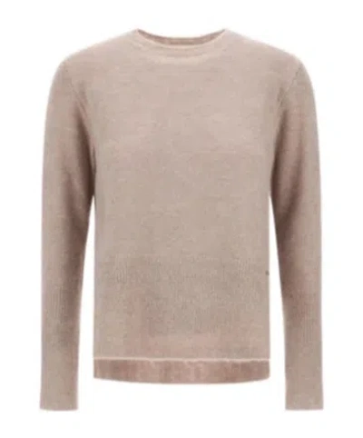 Herno Round-neck Sweater In Brown