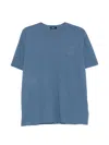 Herno Cotton Round-neck T-shirt In Blue