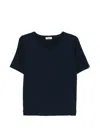 Herno Cotton Round-neck T-shirt In Blue