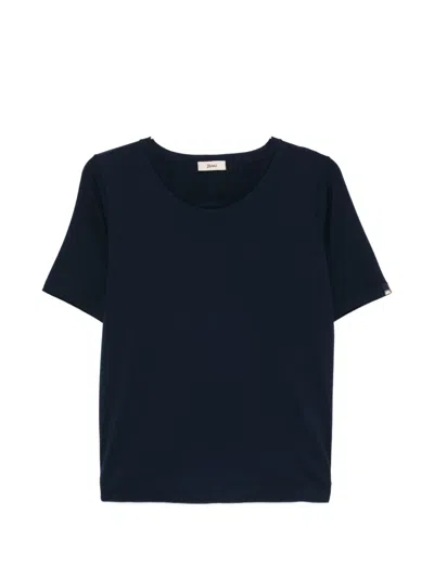 Herno Round-neck T-shirt In Blue