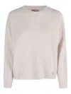 Herno Round-neck Wool Sweater In Neutral