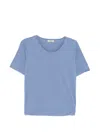Herno Rounded-hem Crew Neck T-shirt In Multi