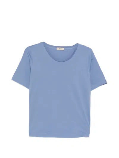 HERNO HERNO ROUNDED-HEM CREW NECK T-SHIRT