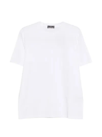 Herno Round-neck Short-sleeve T-shirt In White