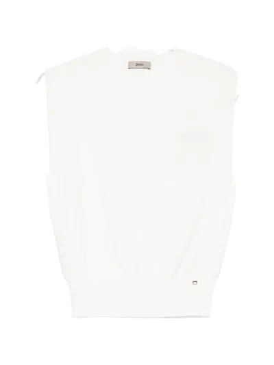 Herno Round-neck Vest In White