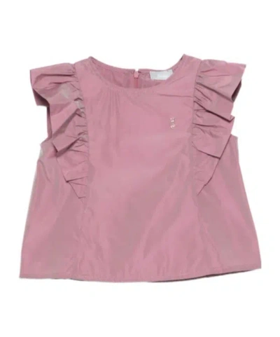 Herno Kids' Ruffled Blouse In Pink