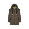 Herno Ruffled Flared Coat In Multi