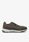 Herno Running Suede Sneakers In Brown