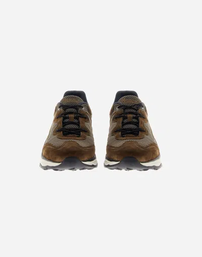 HERNO RUNNING TRAINERS IN SUEDE AND MESH