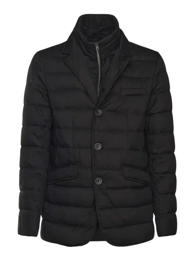 Herno Sandel And Monogram Blazer In Black