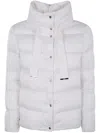 Herno 'satin Cape' Jacket In White