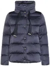 Herno Padded Jacket Featuring Drawstring Elements In Gray