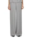Herno Satin Drawstring Pants In Gray