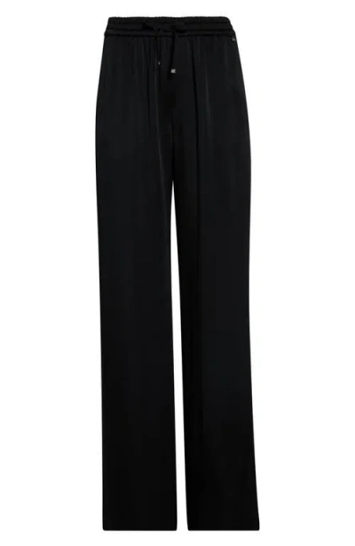 Herno Satin Drawstring Pants In Black