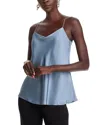 Herno Embossed Tank With Flared Hem In Denim