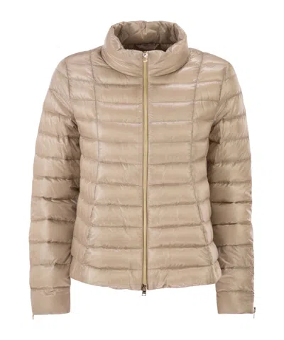 HERNO HERNO SATIN FLARED DOWN JACKET