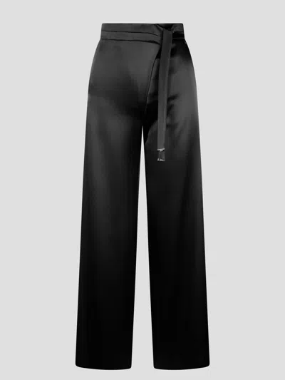 HERNO SATIN FLUID TROUSERS