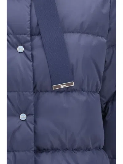 HERNO HERNO SATIN HIGH-COLLAR DOWN JACKET