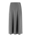 Herno Resort Skirt In Satin Effect In Gray