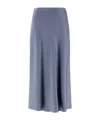 Herno サテンエフェクト Resort スカート In Purple