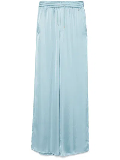 Herno Palazzohose Aus Satin In Blue
