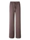 Herno Drawstring Casual Pants In Burgundy