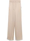 Herno Satin Pants In Neutral