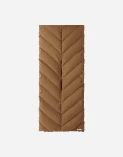 Herno Satin Scarf In Brown