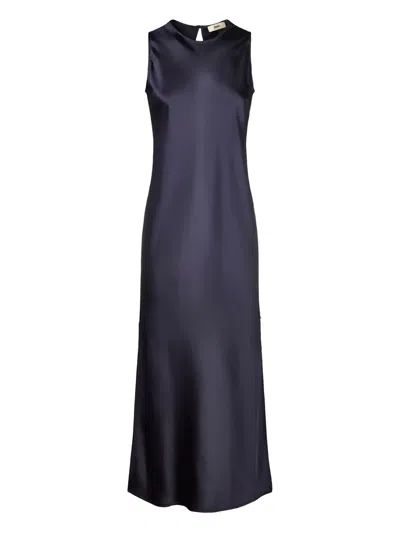 Herno Satin Sleeveless Midi Dress